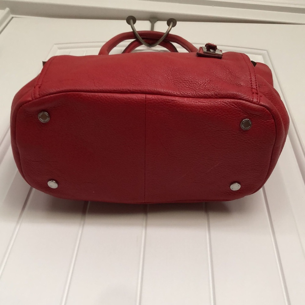 Calvin Klein Red Leather Handbag In Preloved & Gently Used Condition! - Picture 6 of 14